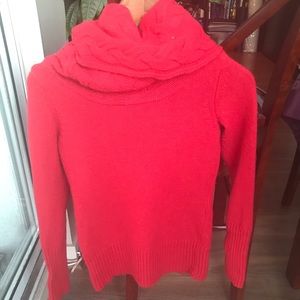 Banana Republic Merino and Nylon red sweater XS